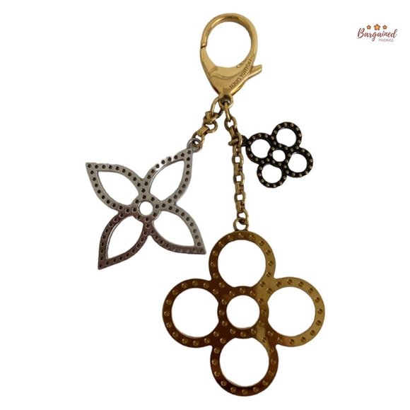 Authentic LOUIS VUITTON Goldtone Tapage Key Holder And Bag Charm - CK 0112 - Picture 7 of 12